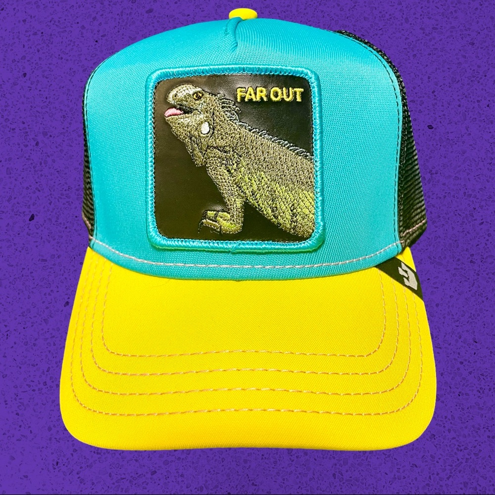 Goorin Bros Trucker Snapback Summer Nights Capsule Far Out Iguana Party Limited